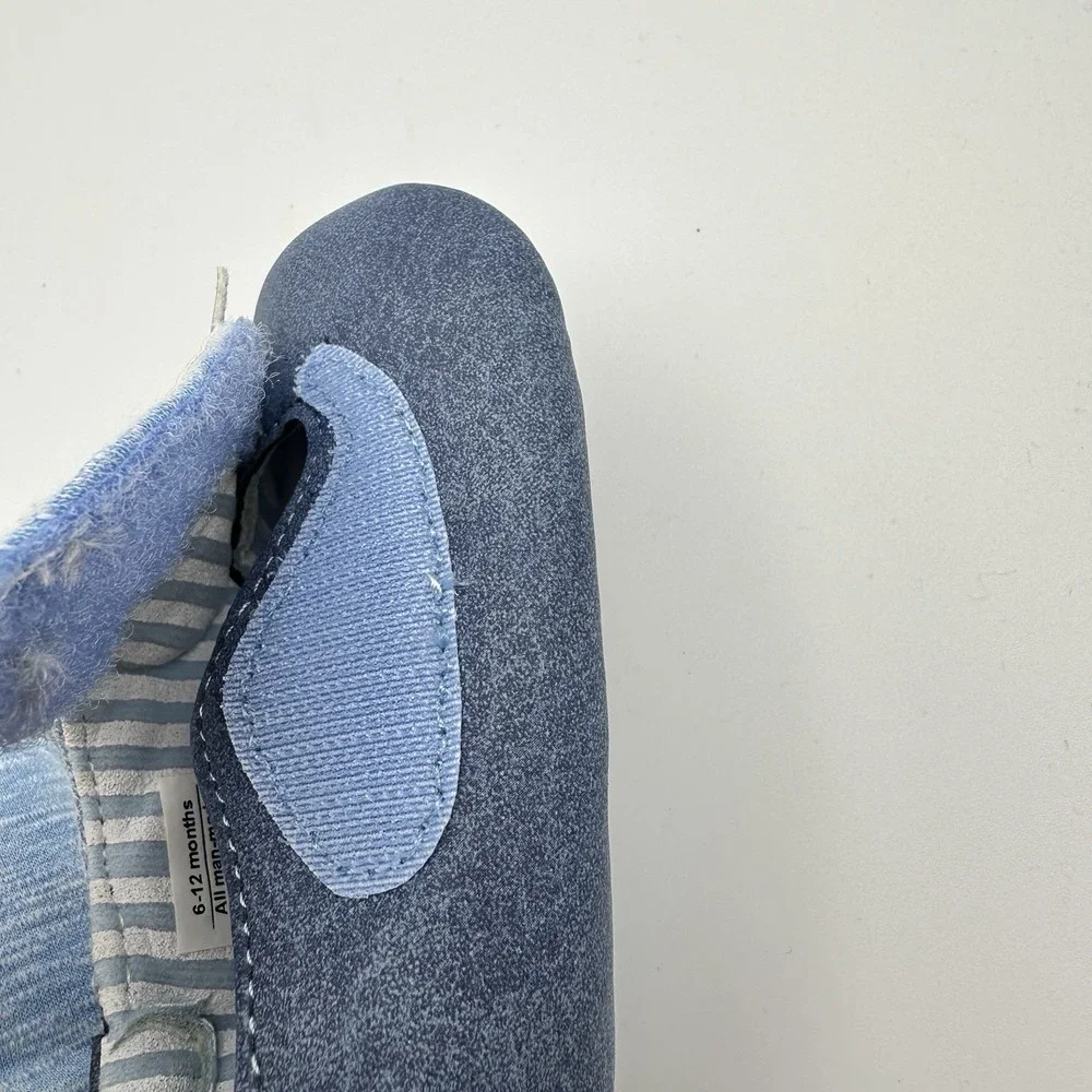 Ro+Me by Robeez Baby Boys Gray Whale Shoes Slip On Soft Sole Unworn 6-12 Months